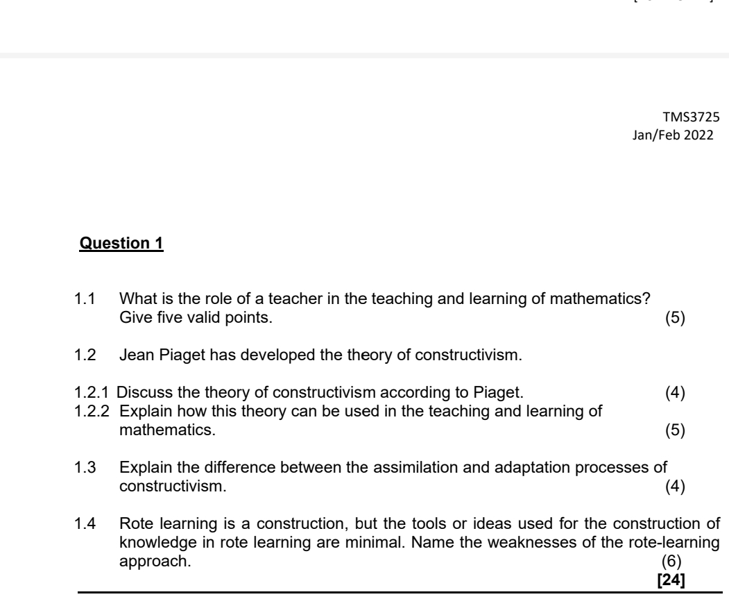 Solved TMS3725Jan Feb 2022Question 11.1 What is the role of