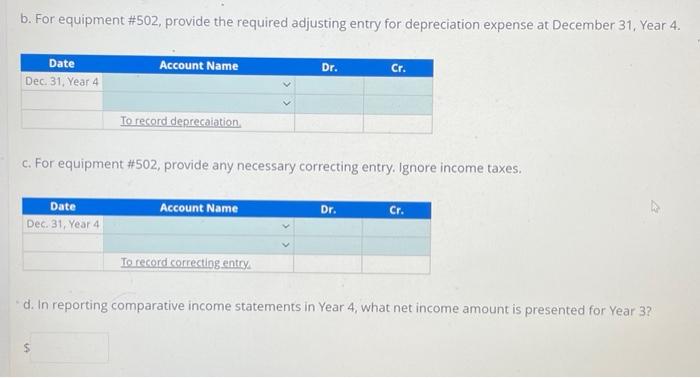 Solved Recording a Change in Estimate, an Error Correction 