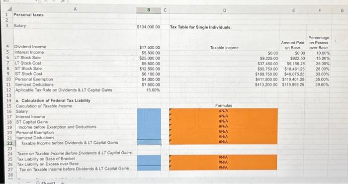 Solved Table 3.52015 Individual Tax Rates Single Individuals | Chegg.com