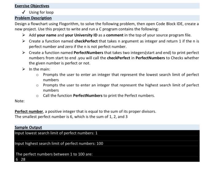 Solved Using for loop Problem Description Design a | Chegg.com