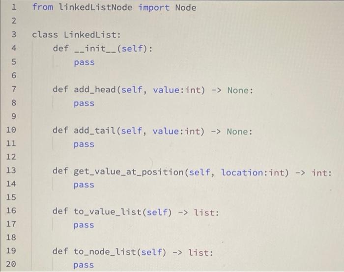 Solved 1. Linked List Start • For this lab we will keep it | Chegg.com