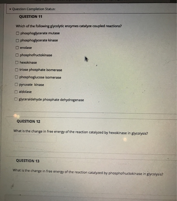 Solved *Question Completion Status: QUESTION 11 Which of the | Chegg.com