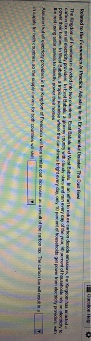 Solved Question Help Related to the Economics in Practice: | Chegg.com