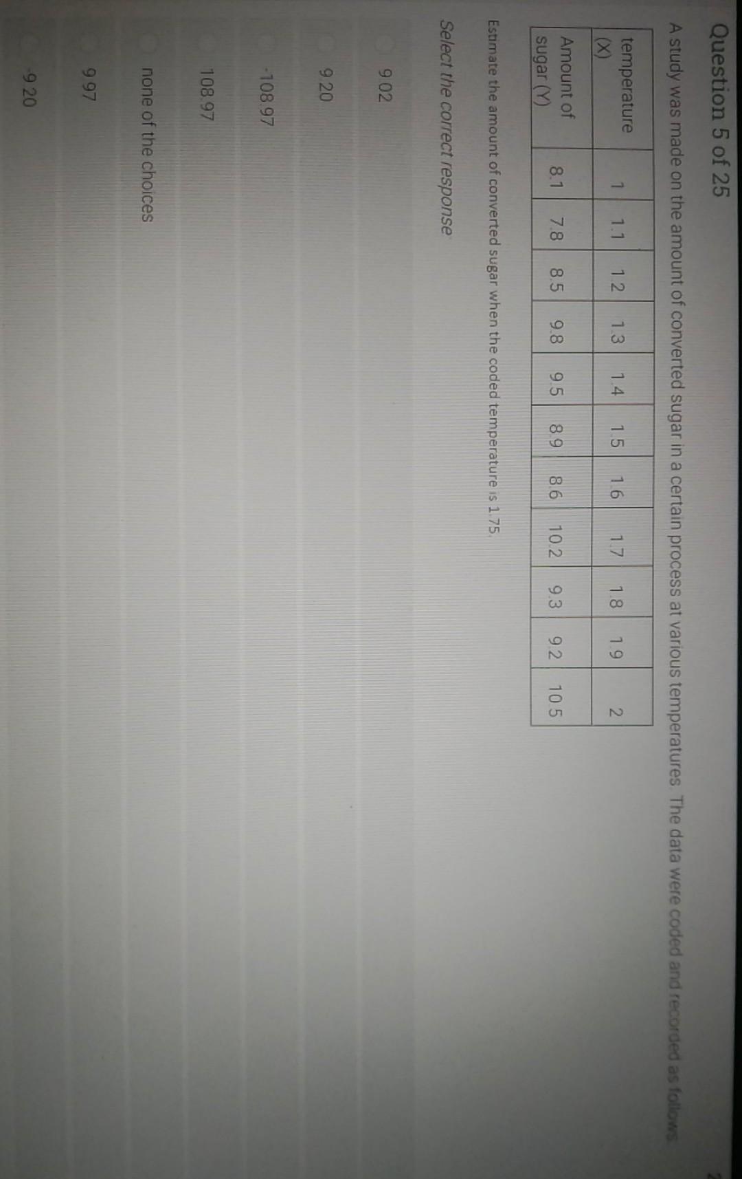 Solved Question 1 of 25 If the correlation coefficient is a | Chegg.com