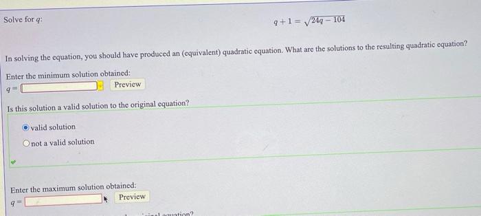Solved Solve 3 – 27x + 10 = – 5 for Preview Solve for : | Chegg.com