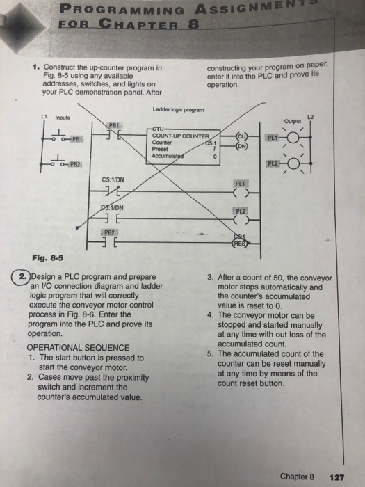 PROGRAMMING ASSIGNMEN FOR CHAPTER 8 1. Construct the | Chegg.com