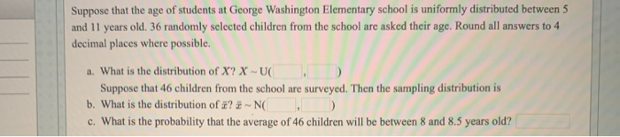 Solved Suppose that the age of students at George Washington | Chegg.com