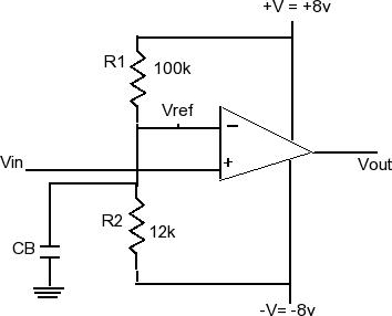 Solved Determine the value of Vref for the comparator | Chegg.com