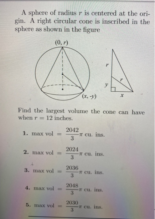 Solved A sphere of radius r is centered at the ori- gin. A | Chegg.com