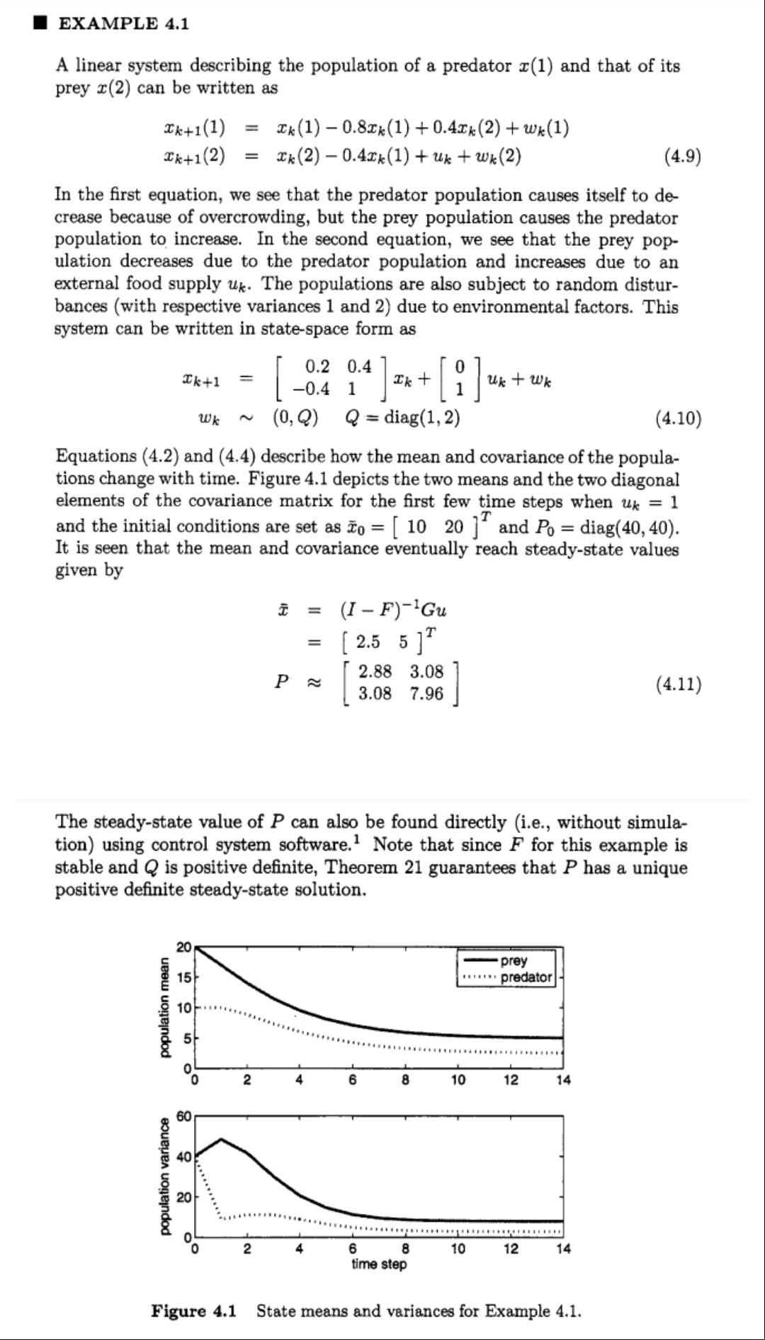 A linear system describing the population of a | Chegg.com