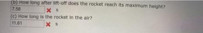 Solved A model rocket is launched straight upward with an | Chegg.com