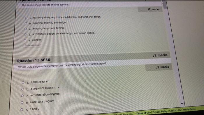 Solved The design phase consists of three activities /2 | Chegg.com