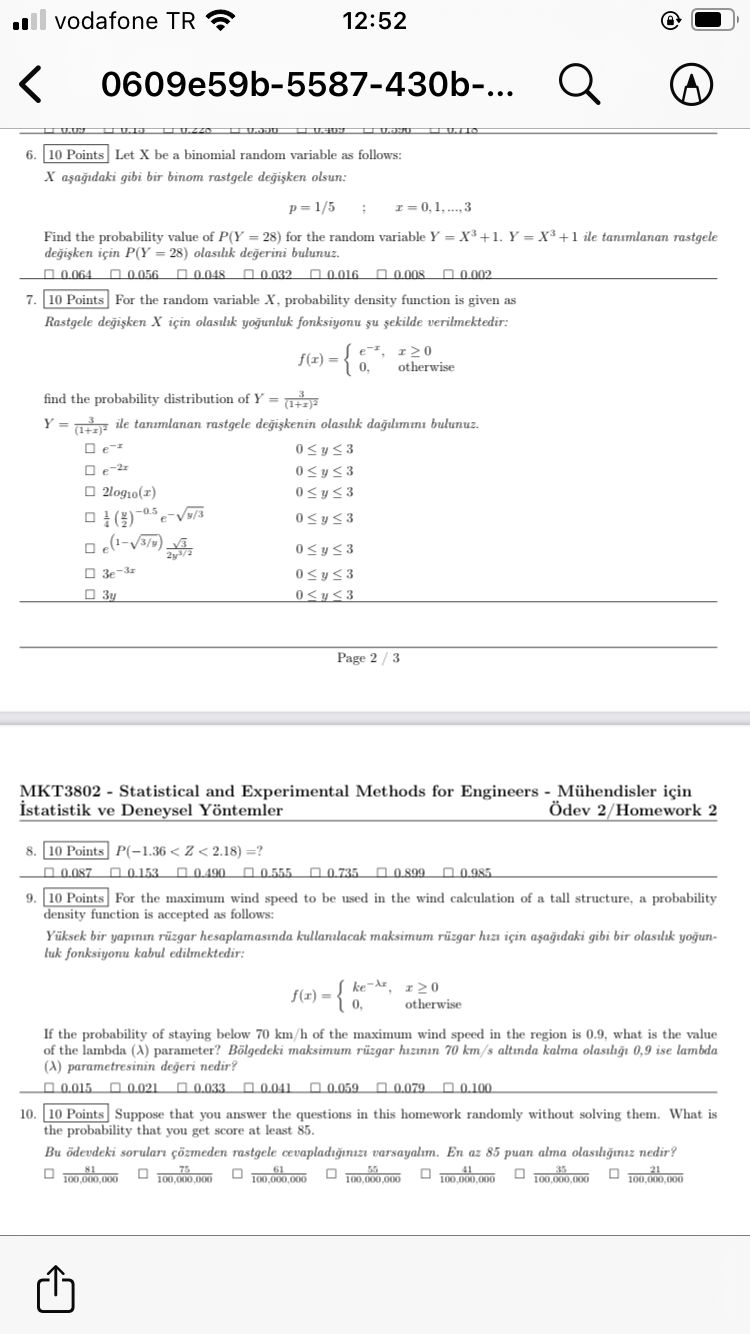 10 ﻿Points Let x ﻿be a binomial random variable as | Chegg.com