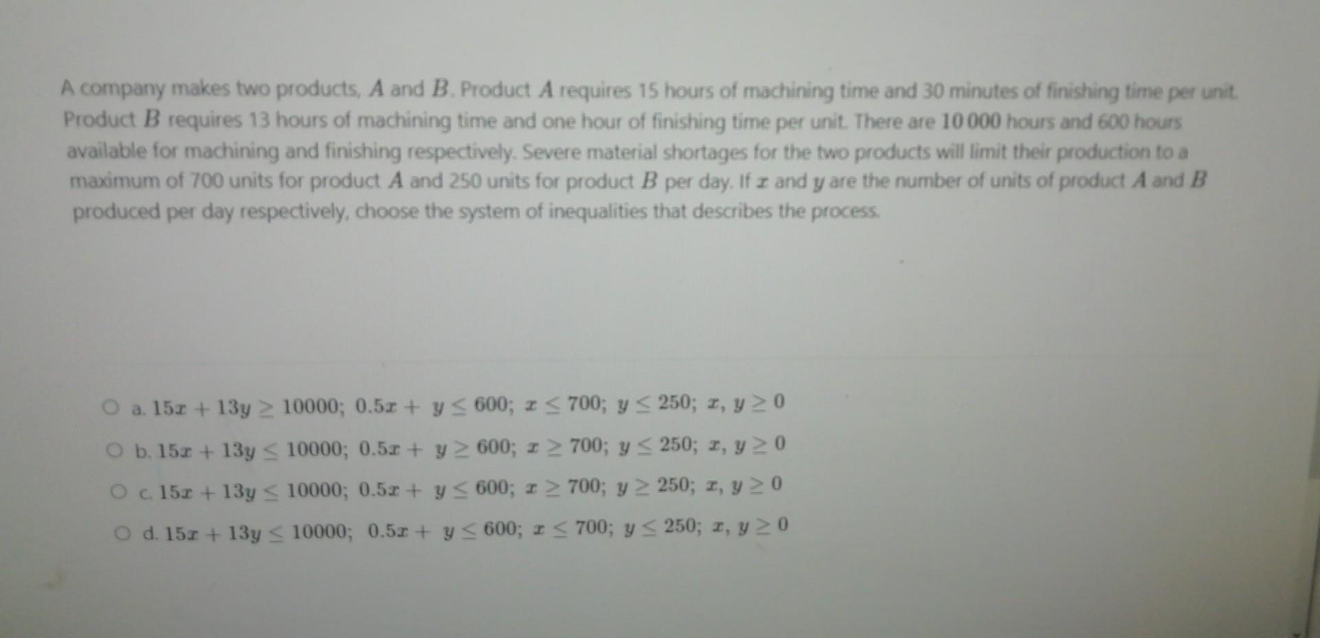 Solved A Company Makes Two Products, A And B. Product A | Chegg.com