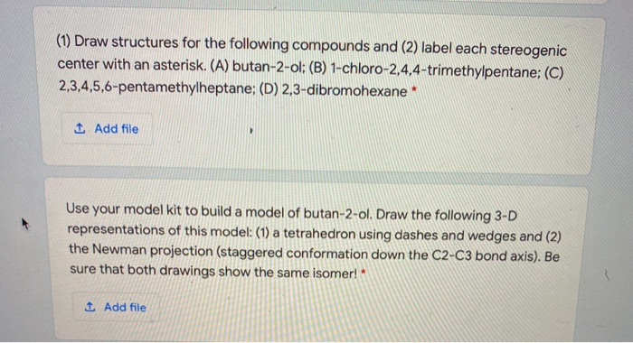 Solved 1 Draw Structures For The Following Compounds And Chegg Com