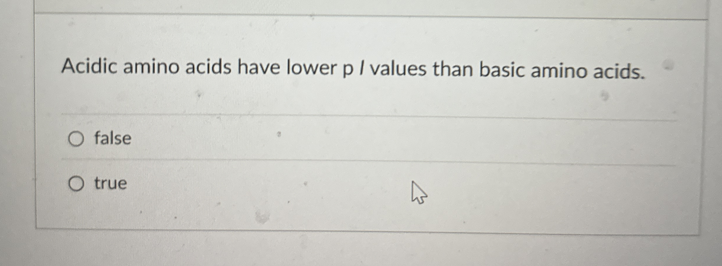 Solved Acidic amino acids have lower p / ﻿values than basic | Chegg.com