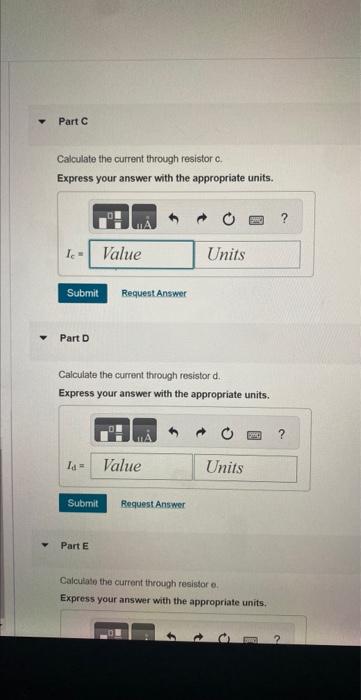 Solved Calculate the current through each resistor in the | Chegg.com