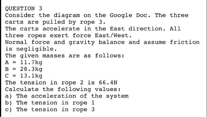 Solved Question 3 diagramQUESTION 3 Consider the diagram on | Chegg.com