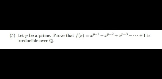 Solved · 1 Is 5 Let P Be A Prime Prove That F X 2p 1