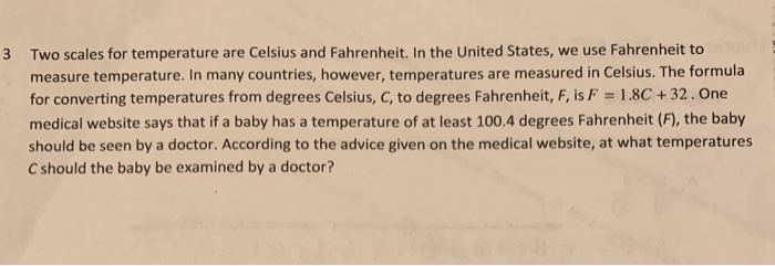 Why are there two scales to measure temperature?