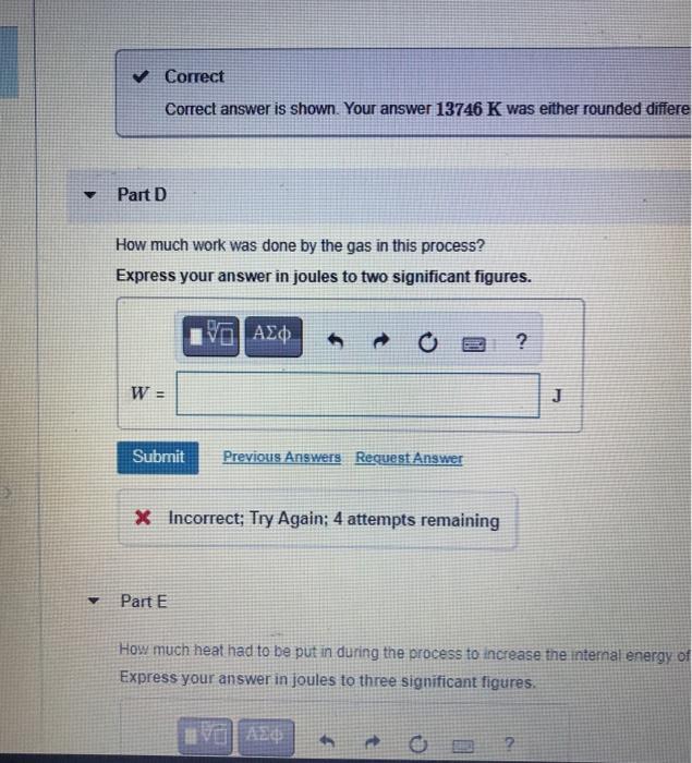 Solved Problem 15.51 The pV diagram in (Figure 1) shows a | Chegg.com
