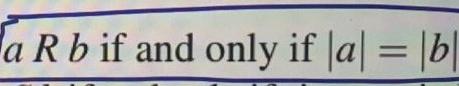 Solved A Rb If And Only If |a| = |b| = | Chegg.com