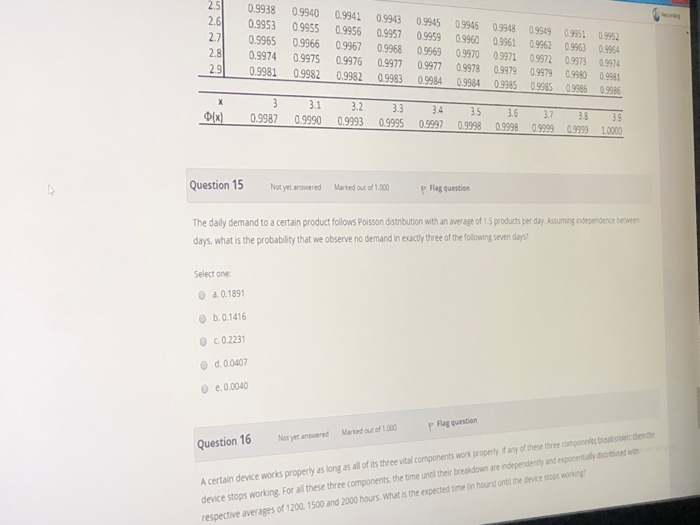solved multiple choice $55,660 decrease $134,140... Solved 2.5 2.6 2.7 2.8 29 0.9938 0.9953 0.9965 0.9974 0.9981 | Chegg.com
