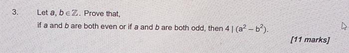 Solved Let A,b∈Z. Prove That, If A And B Are Both Even Or If | Chegg.com