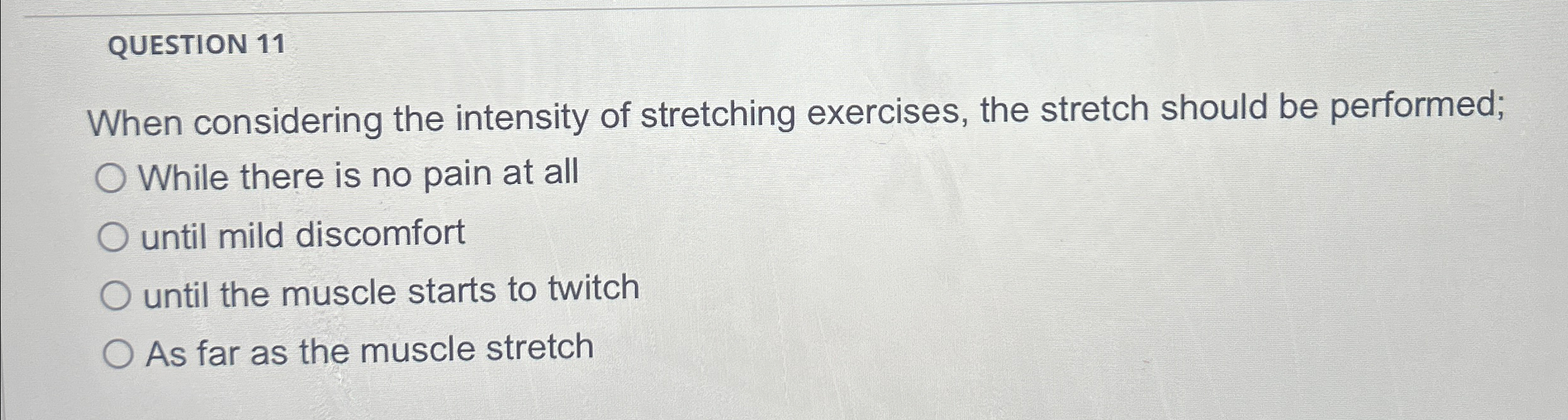 Solved QUESTION 11When considering the intensity of | Chegg.com