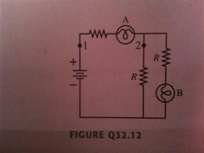 Solved Bulbs A and B are identical and both are glowing.a. | Chegg.com