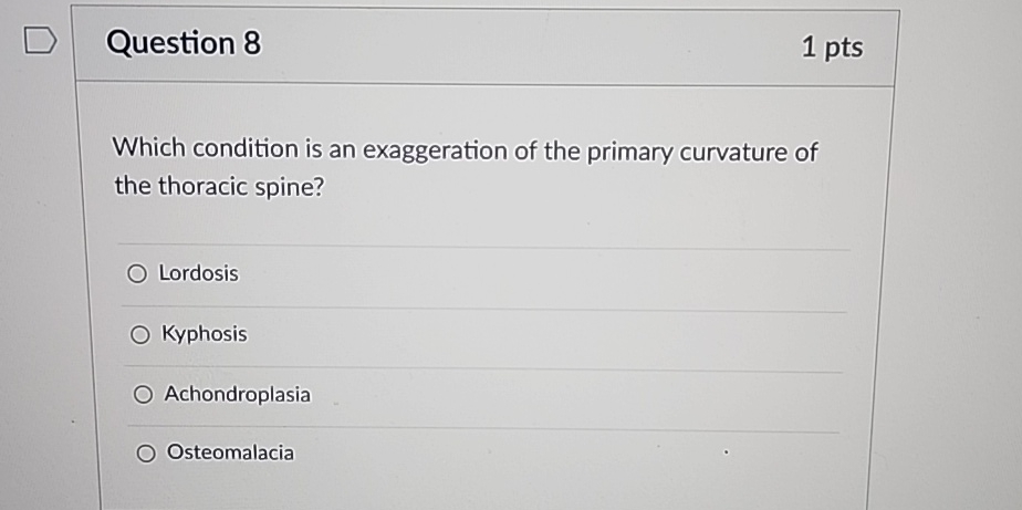 Solved Question 81 ﻿ptsWhich condition is an exaggeration of | Chegg.com