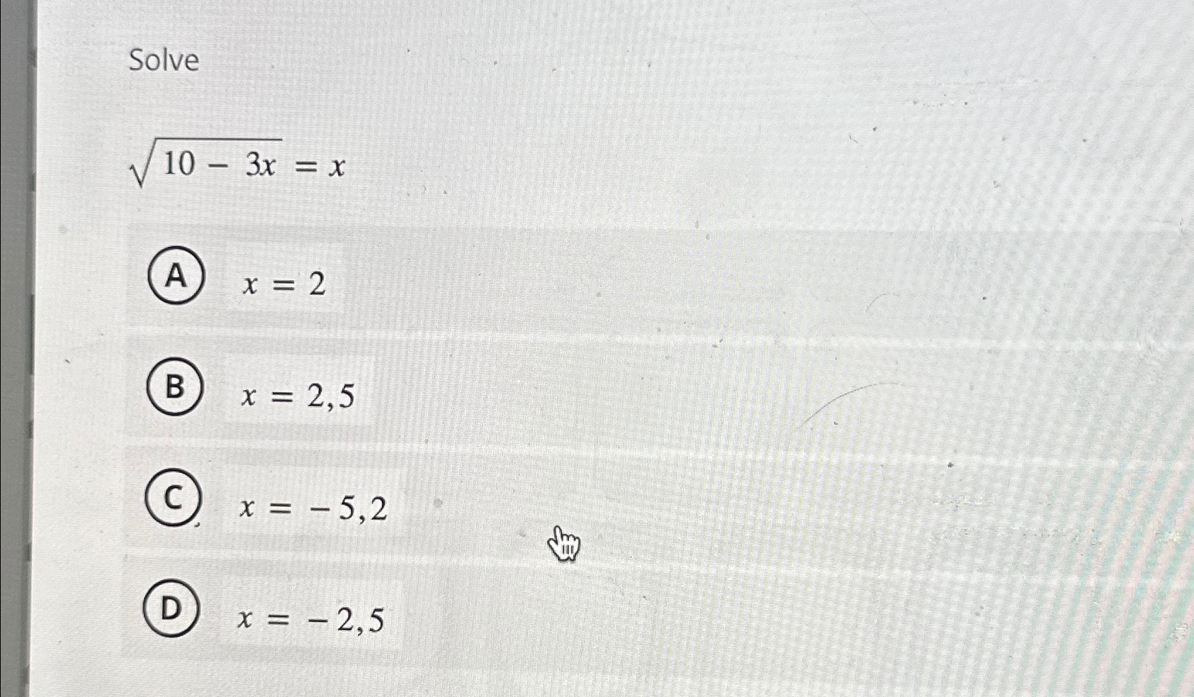 solved-solve10-3x2-x-a-x-2x-2-5x-5-2x-2-5-chegg