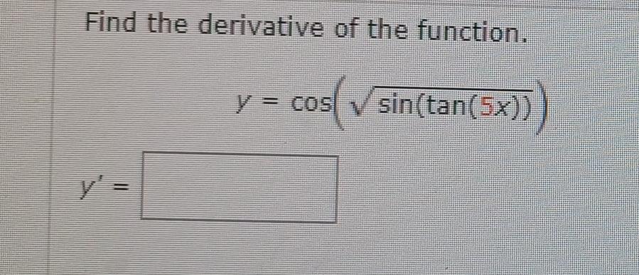 solved-find-the-derivative-of-the-function-chegg