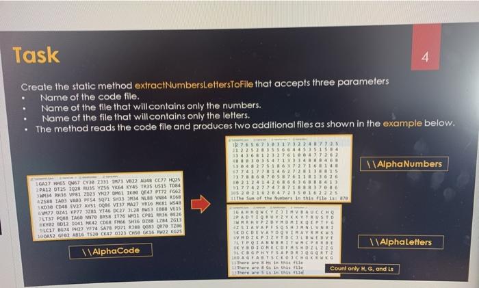 Solved 3 . Task Create the static method generate | Chegg.com