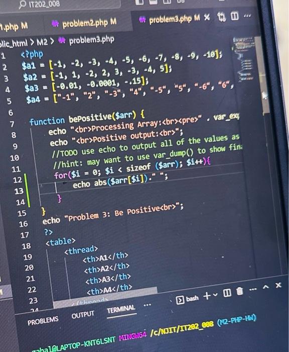 Solved Deliverable 3: Problem 3 - Output the given values as | Chegg.com
