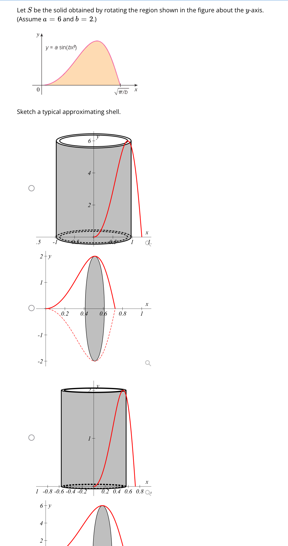 Solved Let S ﻿be the solid obtained by rotating the region | Chegg.com