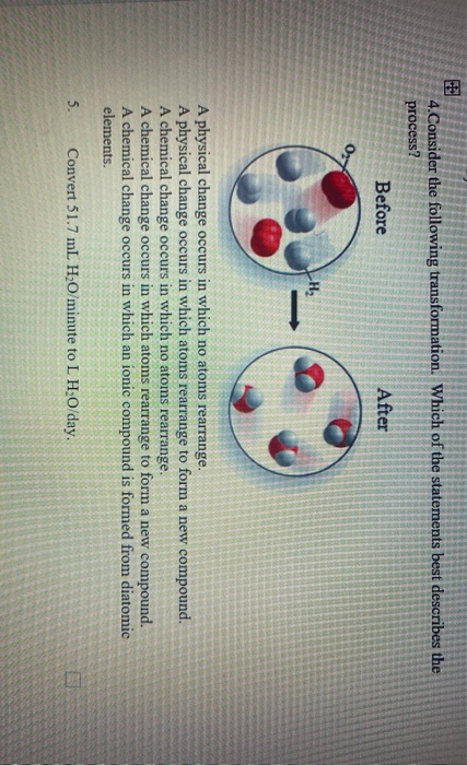Atoms Rearranging Solved 4.Consider the following transformation. Which of the | Chegg.com