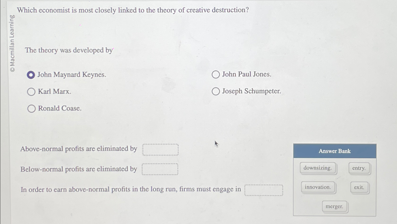 Solved Which economist is most closely linked to the theory | Chegg.com