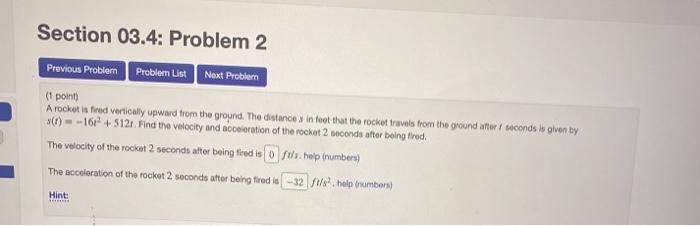 Solved Section 03.4: Problem 1 Previous Problem Problem List | Chegg.com
