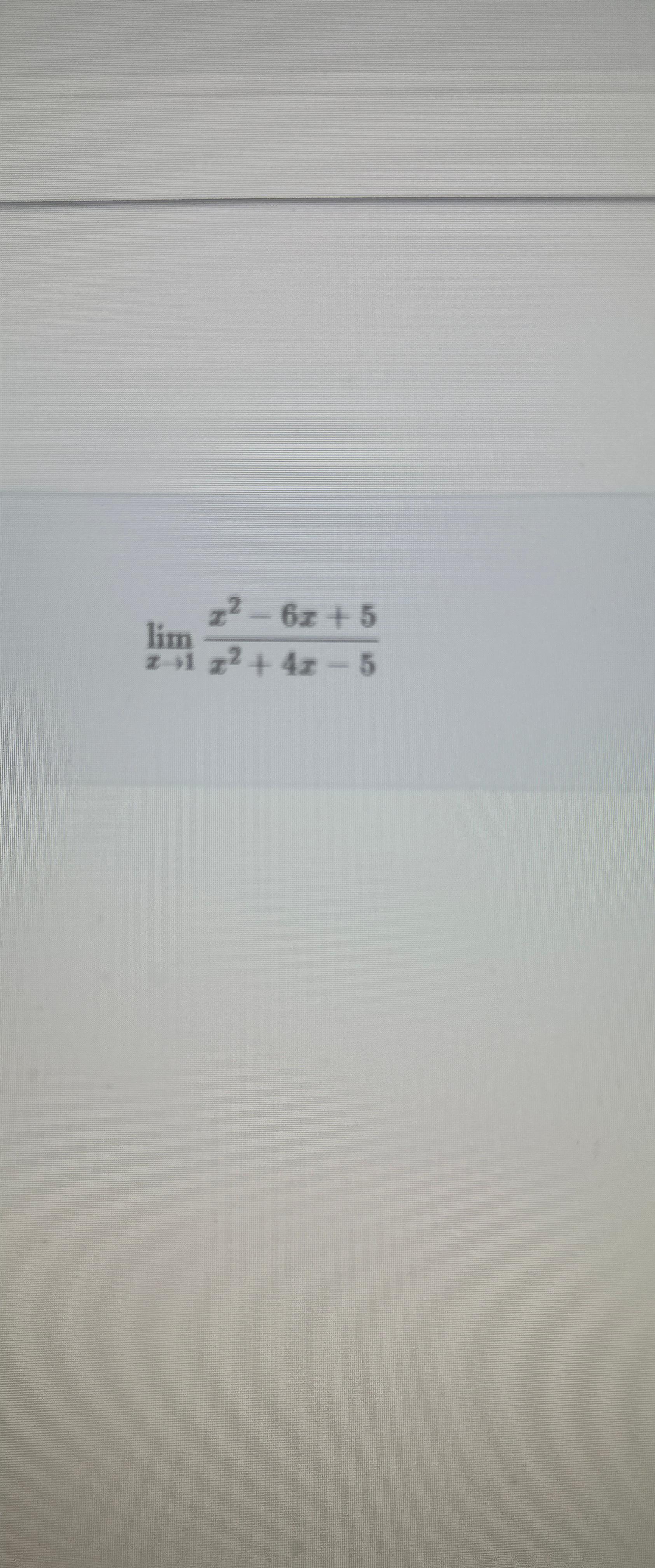 solved-limx-1x2-6x-5x2-4x-5-chegg