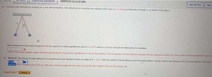 Solved PREVIOUS ANSWERS SERPSE10 22.3.OP.009. As Matter Is | Chegg.com