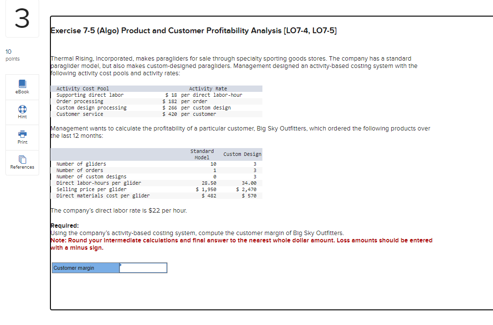 Solved exercise 7 5 algo product and customer chegg