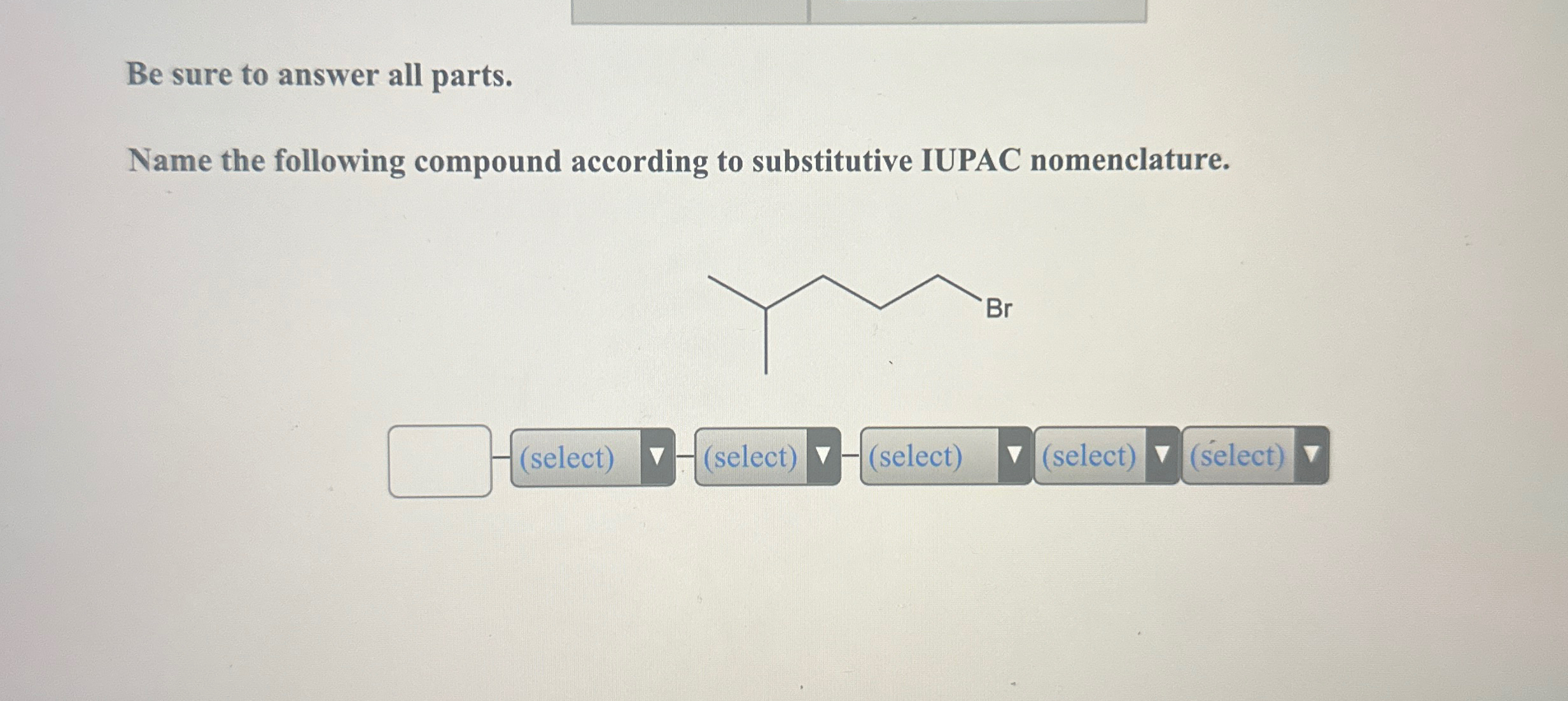Solved Be sure to answer all parts.Name the following | Chegg.com