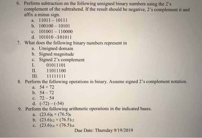 Solved 1 Convert The Following Numbers With The Indicate Chegg Com