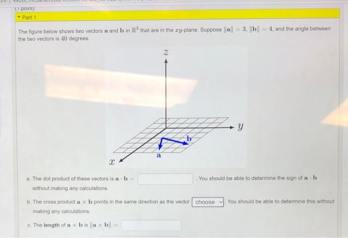 Solved CON (1 point Part 1 The figure below shows two | Chegg.com
