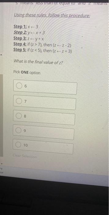 Solved For Questions 6-10, you will be given rules to | Chegg.com