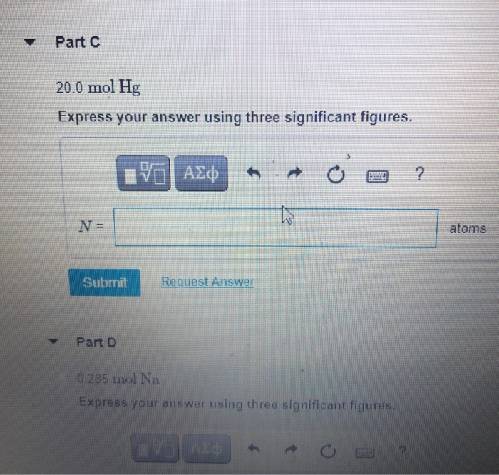 Solved rcise 6.19 How many atoms are in each elemental | Chegg.com
