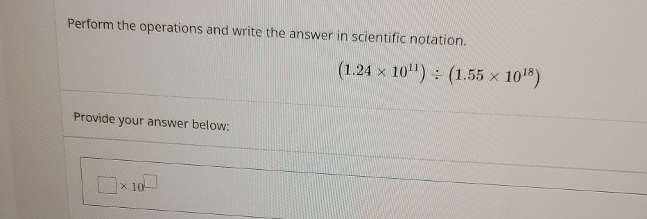 Solved Perform the operations and write the answer in | Chegg.com
