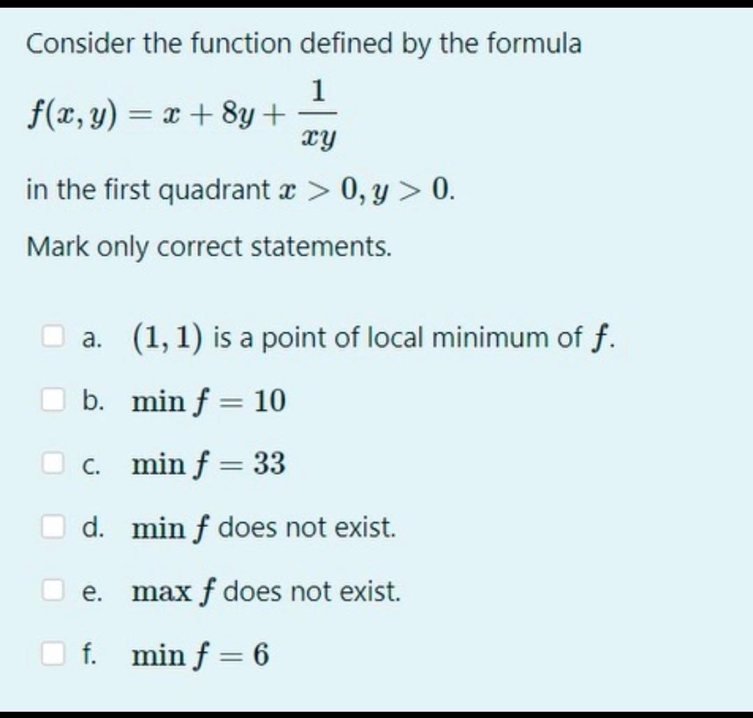 Solved Consider the function defined by the formula | Chegg.com
