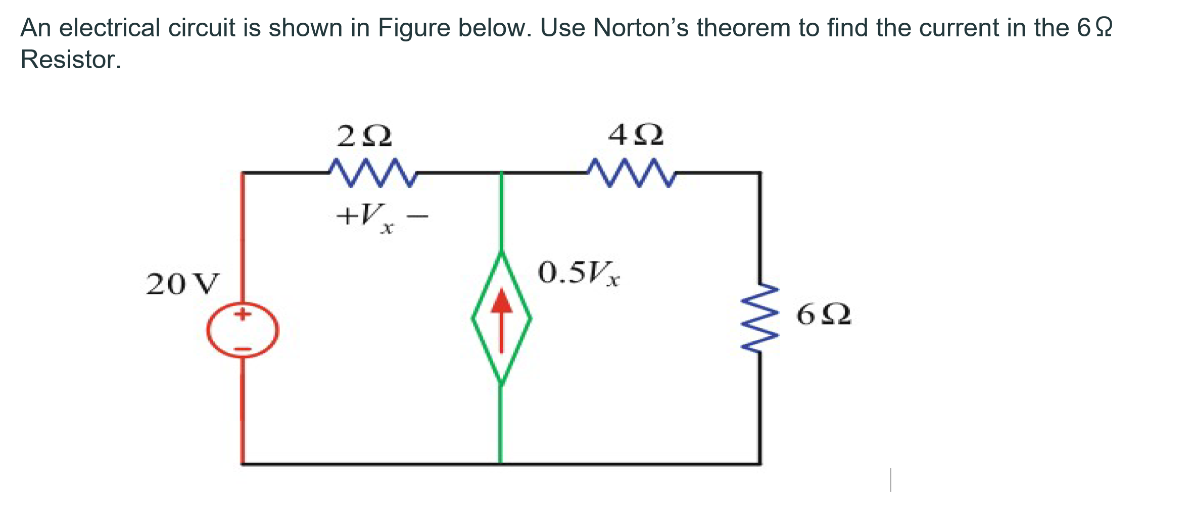 Solved An electrical circuit is shown in Figure below. Use | Chegg.com